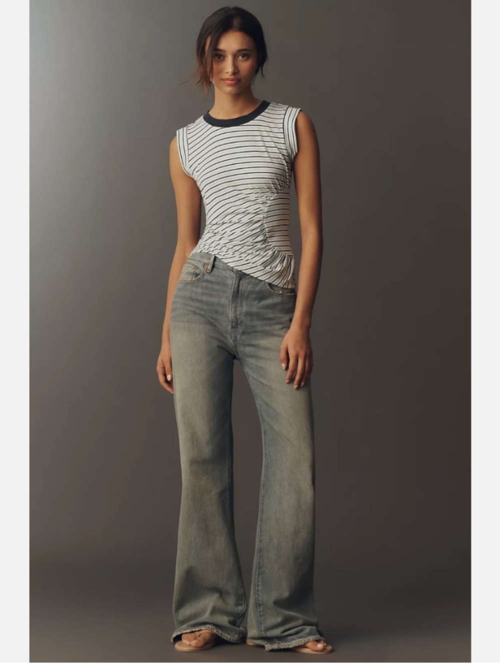 NWT ANTHROPOLOGIE MAEVE CREW MUSCLE TEE